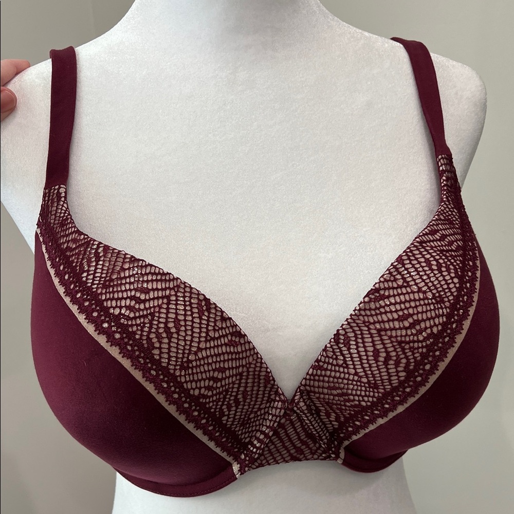 Victoria's Secret Burgundy Lace Bra